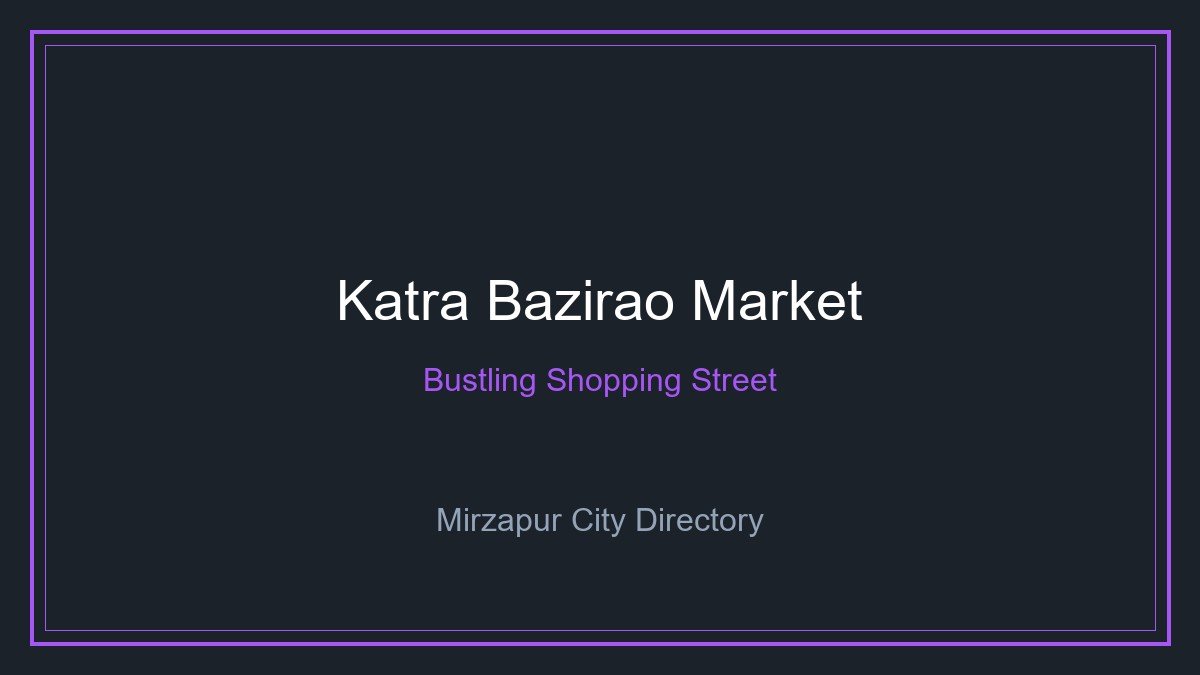 Katra Bazirao Market